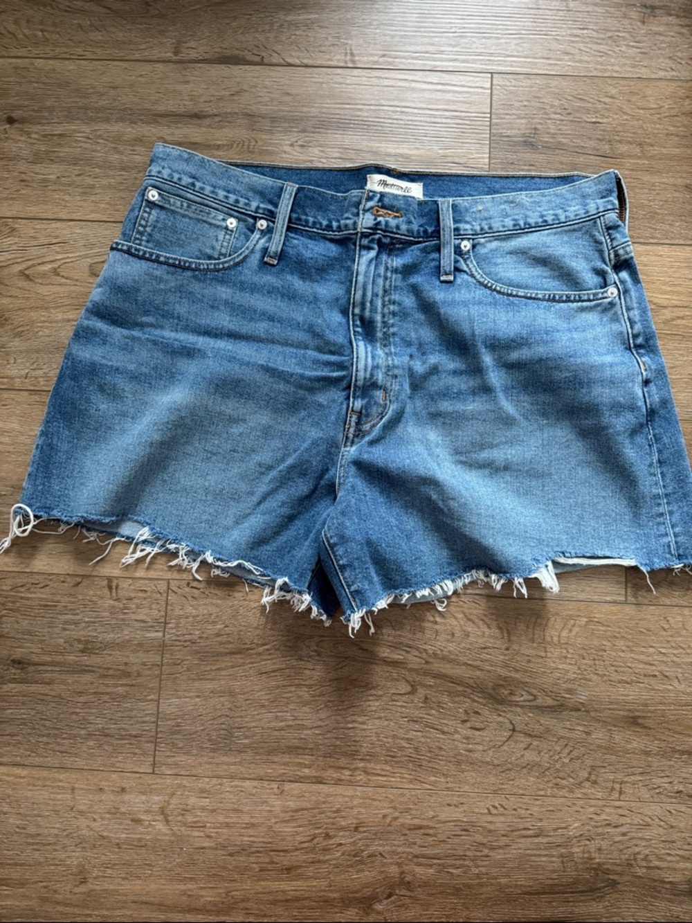 Madewell Raw Hem Denim Shorts